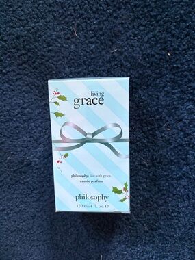Philosophy light blue striped gift box
